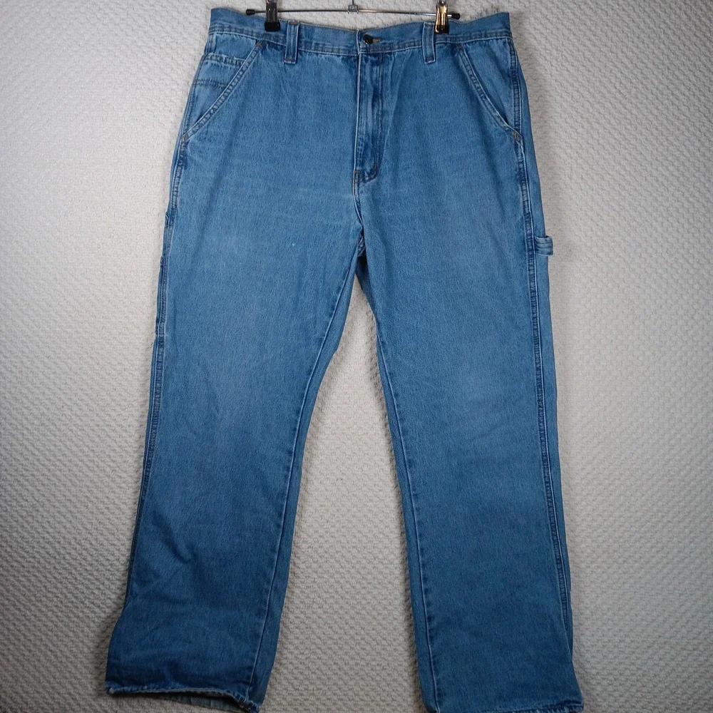 Steve & Barry's Carpenter Jeans 36x32 Light Wash Denim Utility Pockets Y2K‎